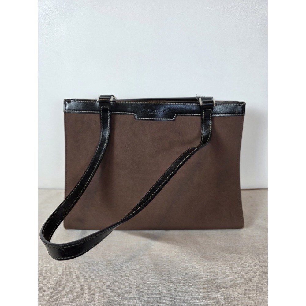 Kate Spade Shoulder Bag Satchel Nylon Brown Basic Tote